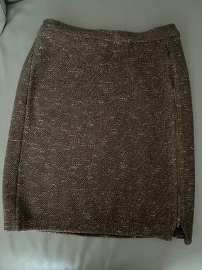 St. John Collection Brown Tweed Pencil Skirt